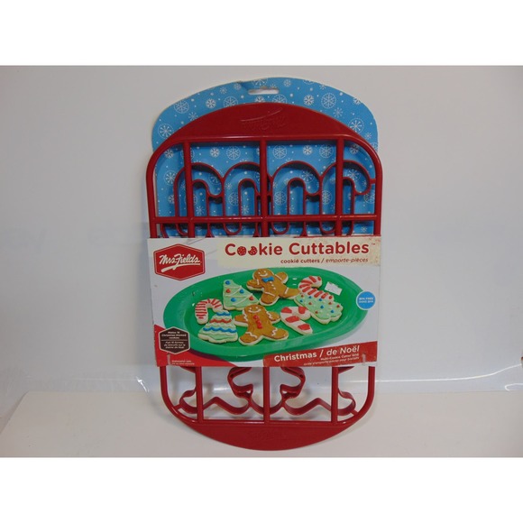 Christmas Cookie Cutters Cuttables Mrs. Fields Candy Cane Tree & Gingerbread 16 - Picture 1 of 6